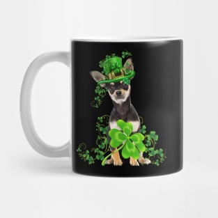 Lucky Chihuahua Dog Shamrock St Patrick's Day Mug